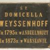 Tablica pamiątkowa Domiceli Weyssenhoff